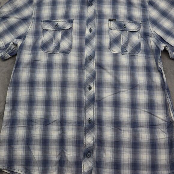Buffalo Shirt Mens Large Blue by David Bitton Button Up Casual Rugby - Picture 11 of 16